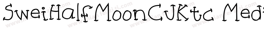 SweiHalfMoonCJKtc Medium字体转换